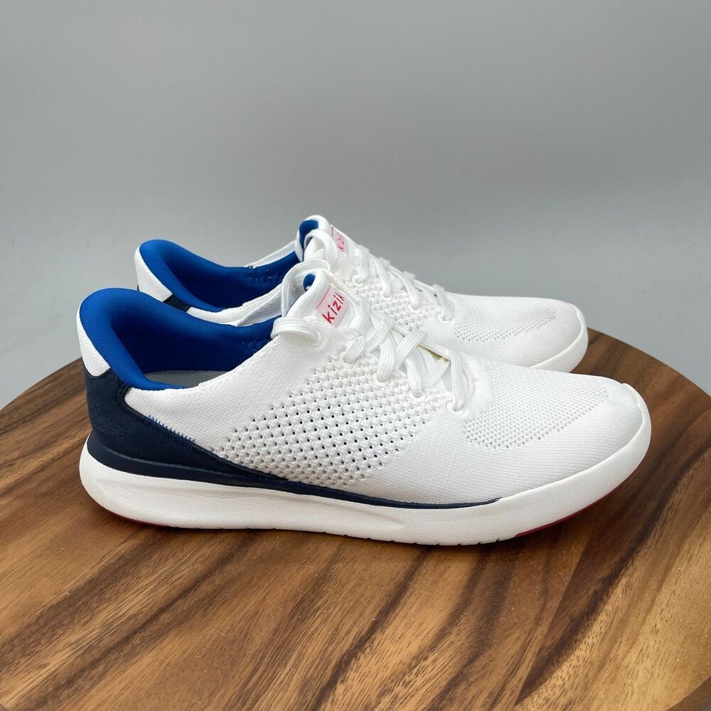 Kizik Lima Liberty Shoes Mens Size 8.5 White Running Comfort Walking Handsfree